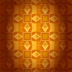 Geometrical golden damask seamless texture