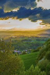 Obraz premium romantic sunset in Sankt Wendel