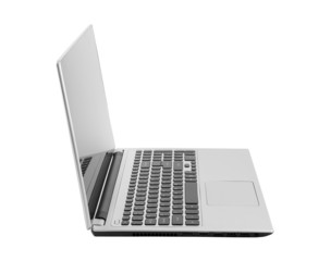 Laptop isolated on white with clipping path