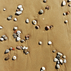 Fototapeta na wymiar Stones and sand.