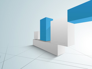 Fototapeta premium Conceptional architectural designing concept.
