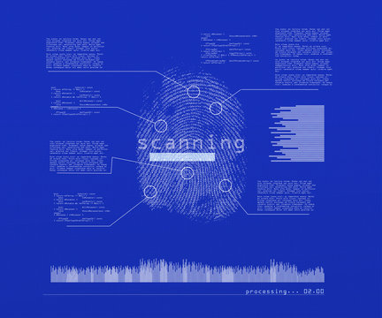 Fingerprint recognition interface with sound wave technology