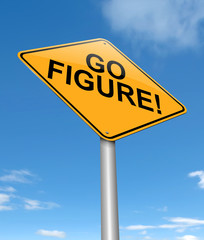 Obraz premium Go figure concept.