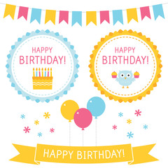 Birthday elements set