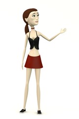 character in casual clothes - showing