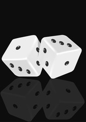 White dice