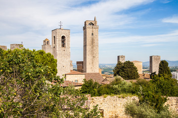 Fototapeta na wymiar San Gimignano towers