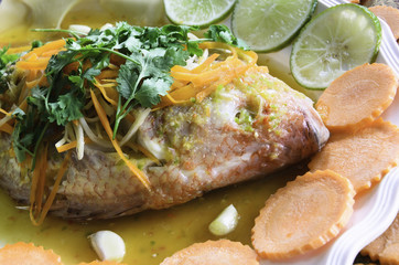 Steamed fish