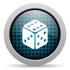 dice glossy icon
