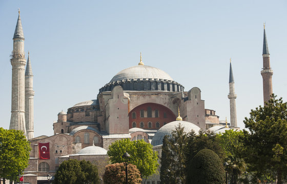 View of the Hagia Sophia in Istanbul