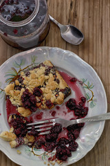 Вкусное печенье с джемом из черники