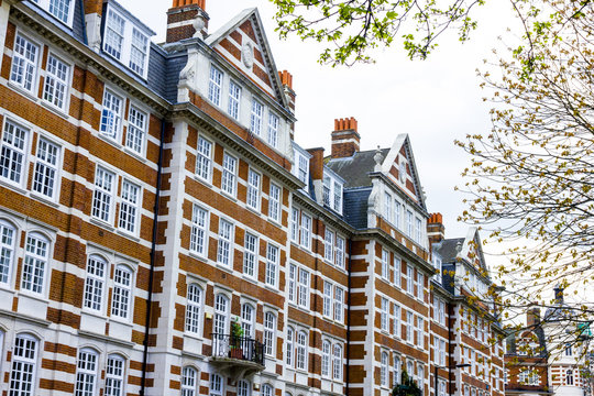Mansion block in London, England