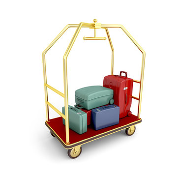 Hotel Luggage Cart