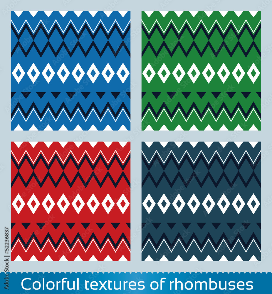 Poster seamless vector abstract rhombus pattern.