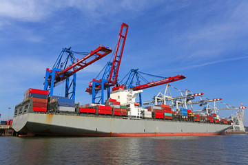 Fototapeta premium Containerterminal Tollerort