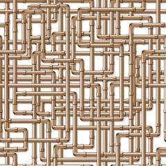 Copper Pipes Background
