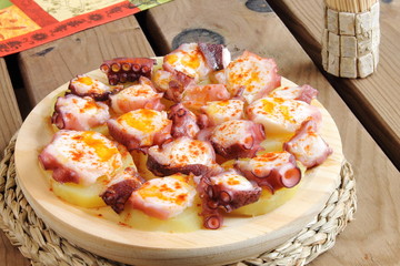 Tapa de pulpo a la gallega