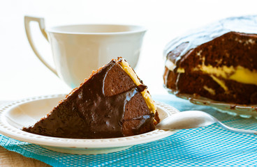 cake dessert brownie cocoa sweet coffee cup