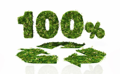 one hundred percent recyclable