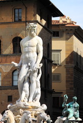 Fototapeta premium Statue of Neptune in Florence, Italy