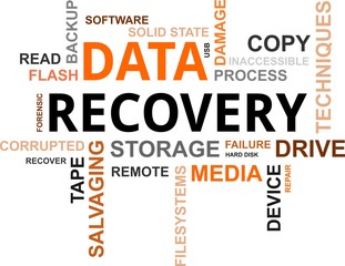 word cloud - data recovery