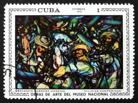 Postage stamp Cuba 1970 Militia, by Servando C. Moreno