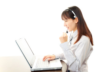 笑顔のオペレーター