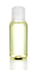 Hotel cosmetic bottle isolated on white