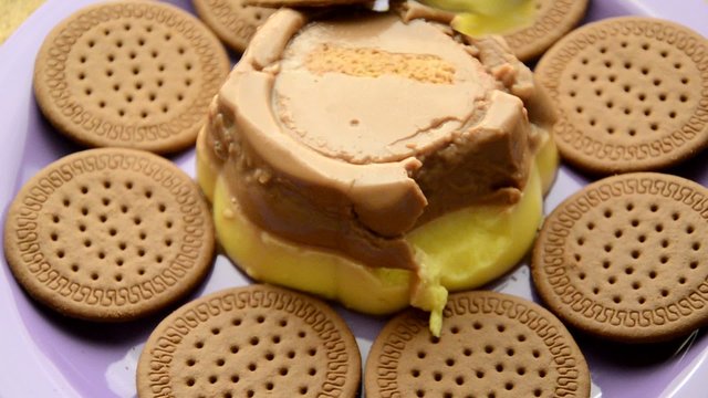 Borrachito de vainilla y chocolate