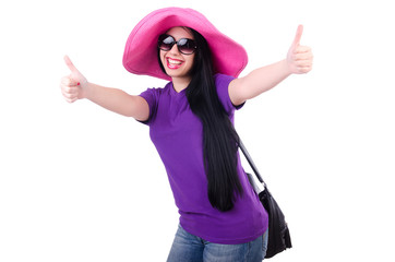 Young woman ready for summer vacation