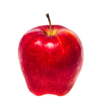 Isolated red apple fruit