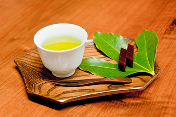 日本茶とようかん