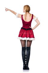 Young woman in traditional german costume