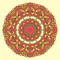 Vector Round Decorative Design Element