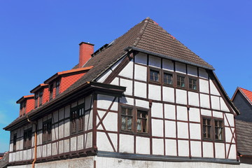 Sangerhausen, Saniertes Fachwerkhaus