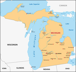 Michigan map