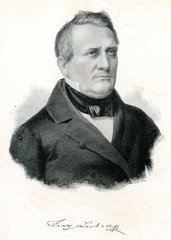 Portrait of german composer Lachner