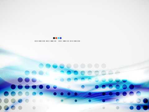 Wave abstract design template