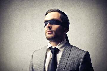 blindfolded