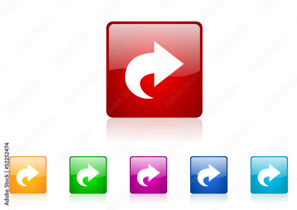 Poster next vector glossy web icon set
