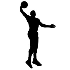 basketball player with ball