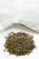 Green tea from tea bag