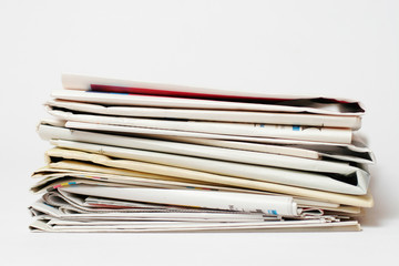 Stack of newspapers