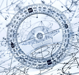 Naklejka premium Protractor