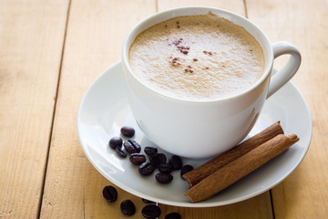Hot cappuccino