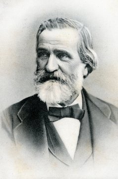 Portrait of italian composer Giuseppe Verdi