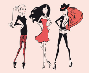 beautiful fashion girls