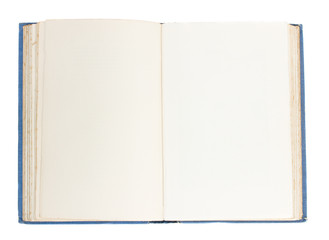 Old open book