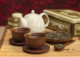 Obraz na płótnie Canvas Tea accessories.
