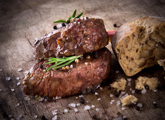 Delicious beef steak